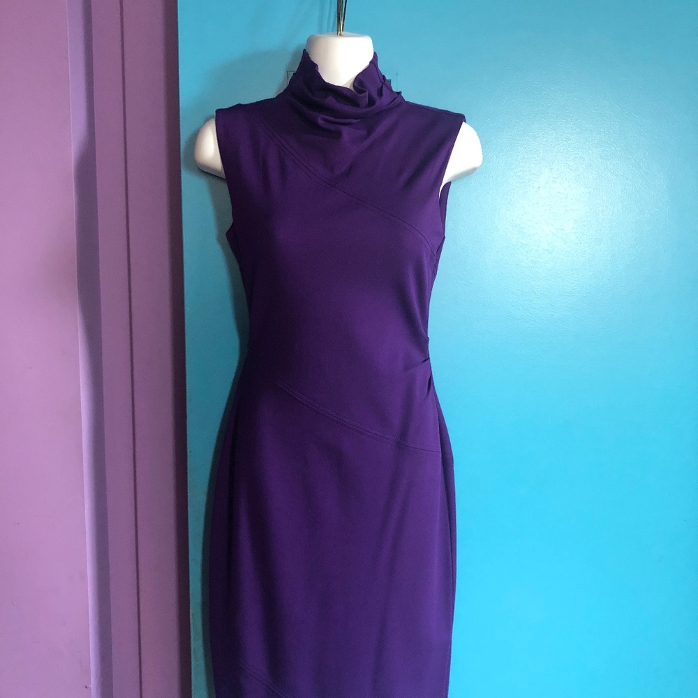 Purple Diane Von Furstenberg Viscose Dress